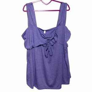 Rosegal Purple Lavender Tie-Front Tank Top - Size 5XL - NWT
